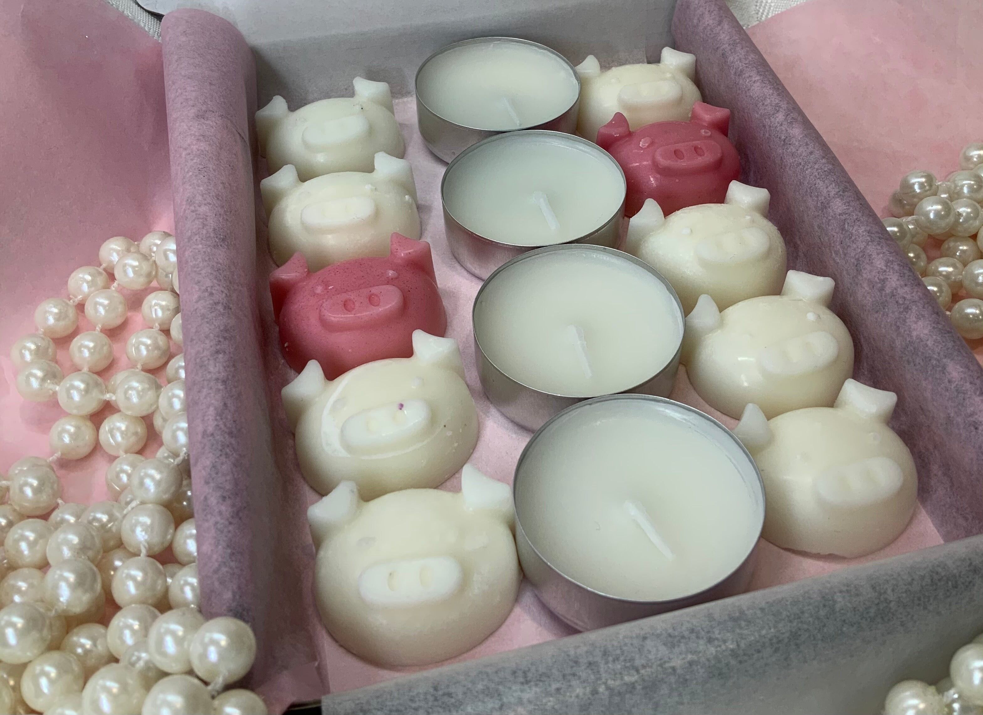 Trüffelwachs schmilzt - Kleine Schweinchen - Bauern 🐽 Nettes Geschenk / sku361