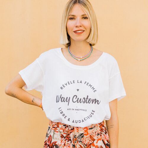 T-shirt imprimé Iconique pour femme - en coton bio