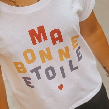 T-shirt à message Ma Bonne Étoile pour femme - en coton bio 2
