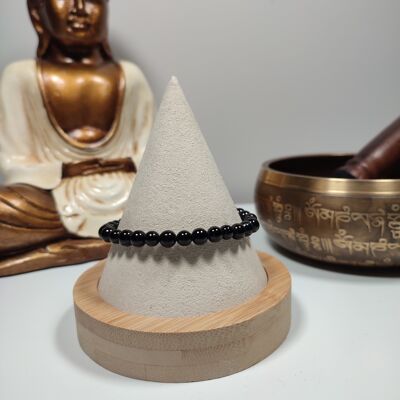 Pulsera Turmalina Negra 6mm