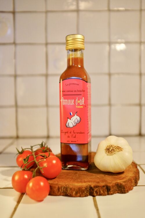 MIX Amour d'ail TOMATE + Amour d'ail PIMENT 250 ml