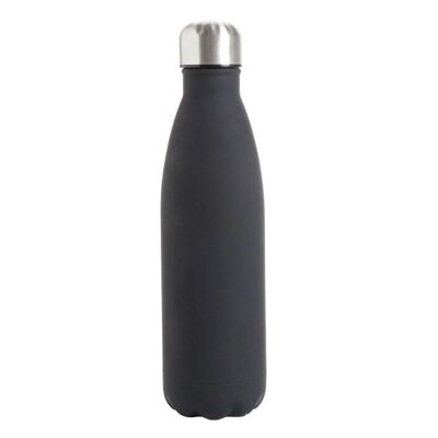 Botella de agua con aislamiento simple - Negro