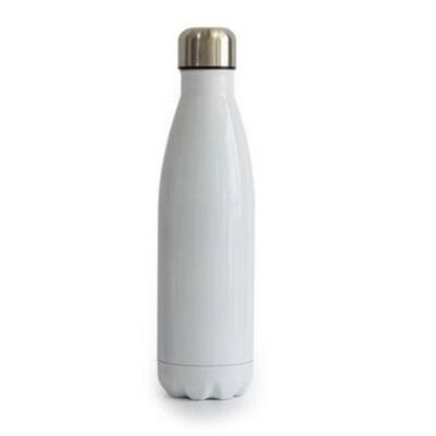 Insulated Water Bottle - Plain - White