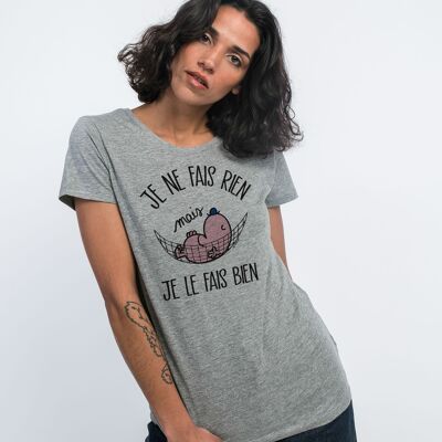 T-SHIRT GRIGIO MARNA NON FACCIO NULLA MA LO FACCIO BENE