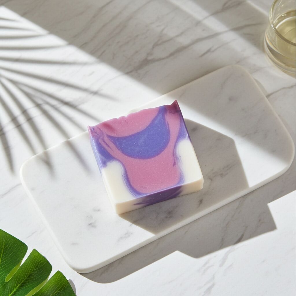 Sapone al Geranio Rosa - Sapone a freddo con burro di karité e mango