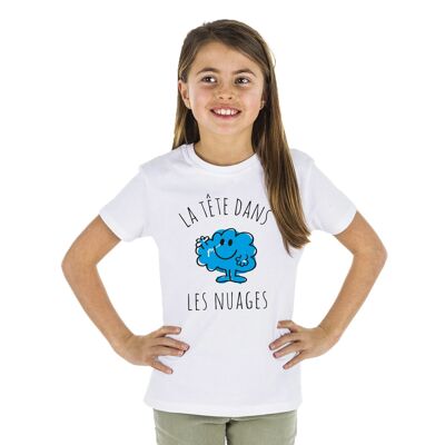 T-SHIRT BIANCA Testa tra le nuvole - Kid Fille