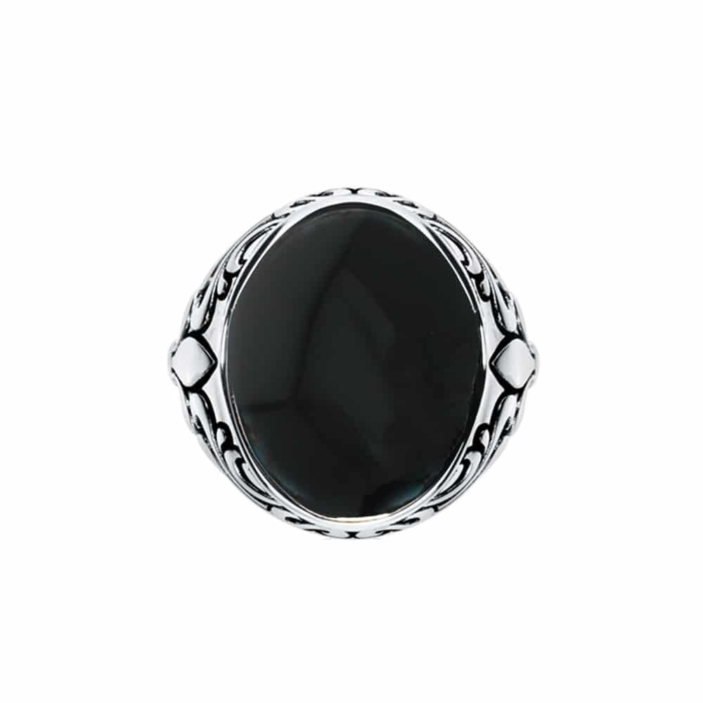 Achat Bague Chevali re homme royale onyx argent en gros