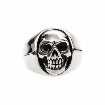 Anillo de plata de hombre calavera pequeña calavera