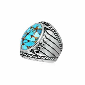 Bague turquoise indiana argent 3