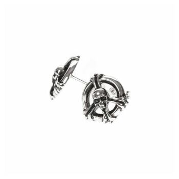 Boucles d'oreilles peace and skull 2