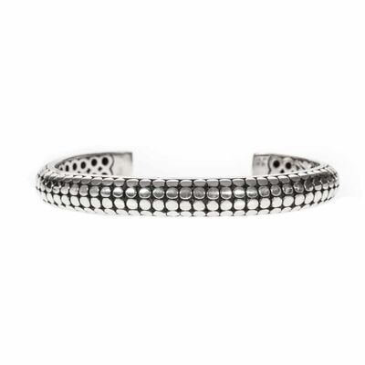 Modern silver slave bracelet