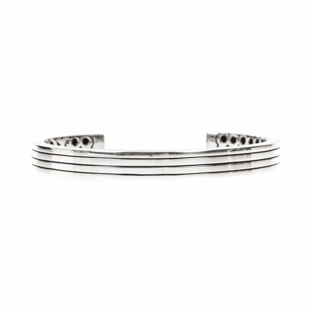 Bracciale da schiava in argento moderno regolabile