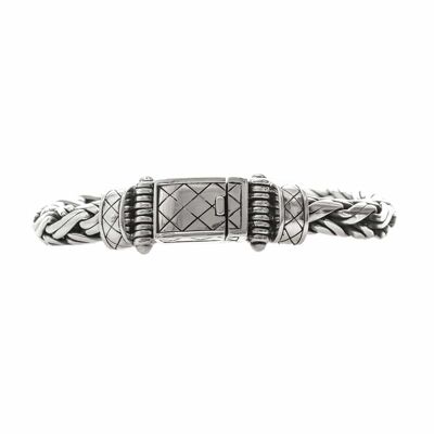 Exotic silver men's bracelet