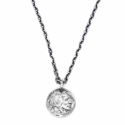 Collana d'argento medaglia indiana