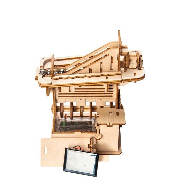 Kit di costruzione Hybrid Marble Run De Stair Runner su energia solare o legno a batteria