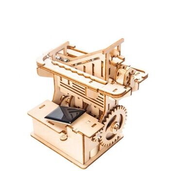 Kit de construction Hybrid Marble Run De Stair Runner à énergie solaire ou batterie bois 5