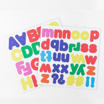 Lettres magnétiques multicolores - Jeu éducatif - lot de 125 magnets 2