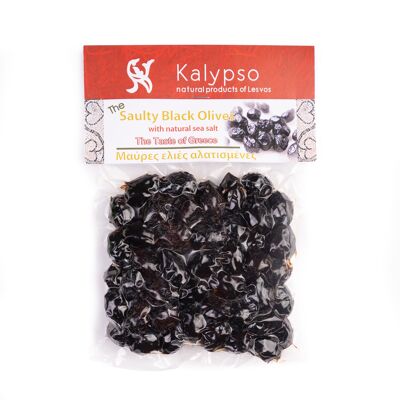 Authentic Black Salty Olives from Lesvos Island-Greece