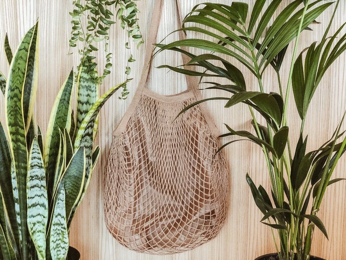 ORGANIC COTTON NET BAG - Beige