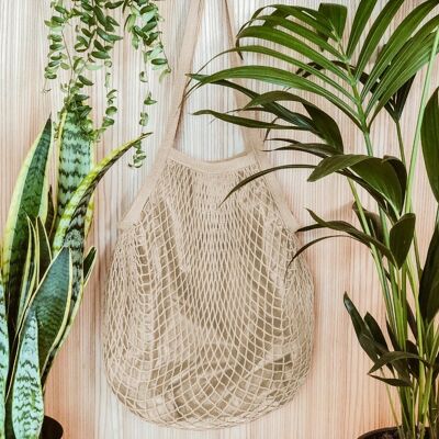 ORGANIC COTTON NET BAG -  Cream