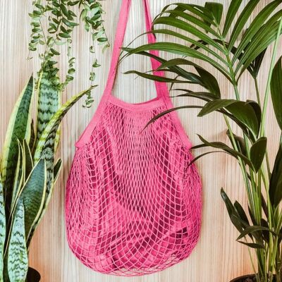 ORGANIC COTTON NET BAG -  Rose