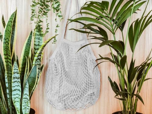 ORGANIC COTTON NET BAG - White