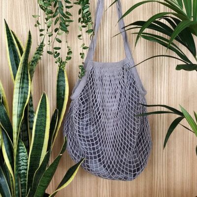 ORGANIC COTTON NET BAG - Grey