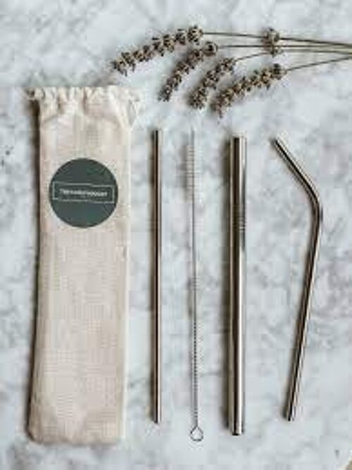 Stainless Steel Straw Set