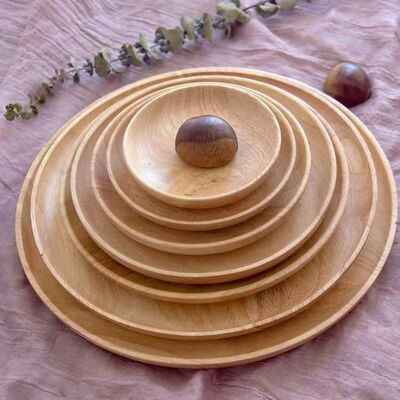 SUSTAINABLE SERVING WOODEN PLATE - Medium
