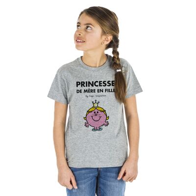PRINCESS OF MOTHER-IN-DAUGHTER GRAY TSHIRT