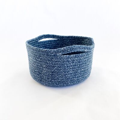Basket with Handles - Blue - Ø 21 | H: 11 cm