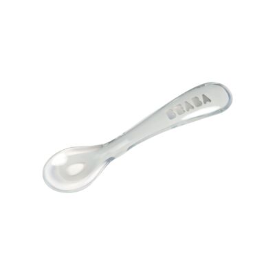 BEABA, cucchiaio di seconda età in silicone nebulizzato leggero