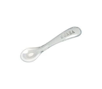 BEABA, Cuillère 2ème âge silicone light mist 1