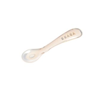 BEABA, Cuillère 2ème âge silicone - pink 9