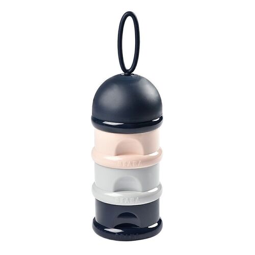 BEABA, Boîte doseuse de lait empilable (dark blue+gray+pink)