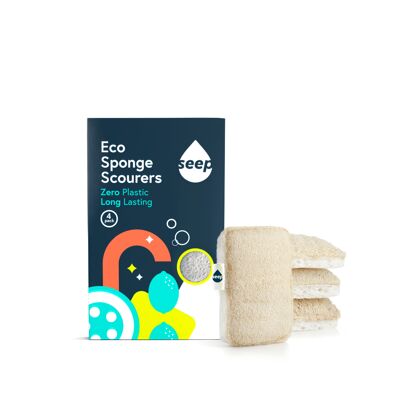 Seep Sponge Scourer - 4 Pack / SEEP002