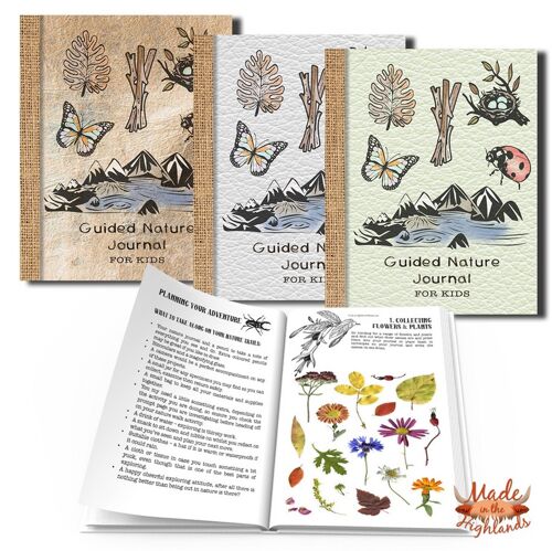 Guided nature journal for kids