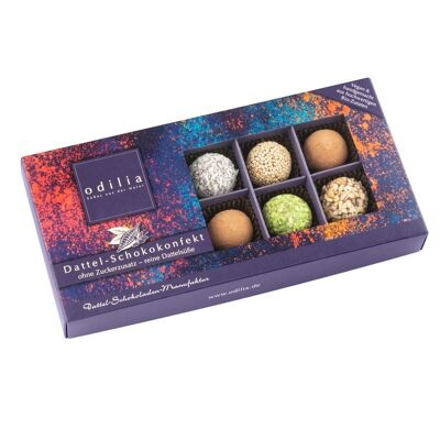 Organic date chocolate confectionery box of 10