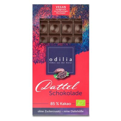 Chocolate de dátiles ecológico 85% cacao