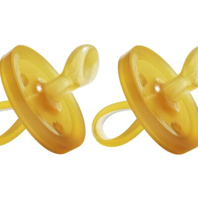 Natursutten set of 2 pacifiers Round - anatomical L