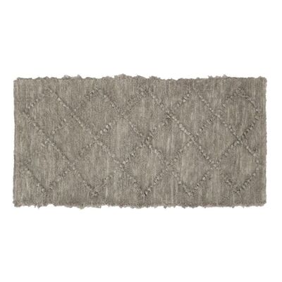 LINEN RUG PERRE - 150 x 200 cm - Camel