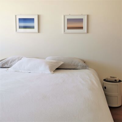 SOFT LINEN BED LINEN COLLECTION - WHITE - Duvet cover 135 x 200 cm