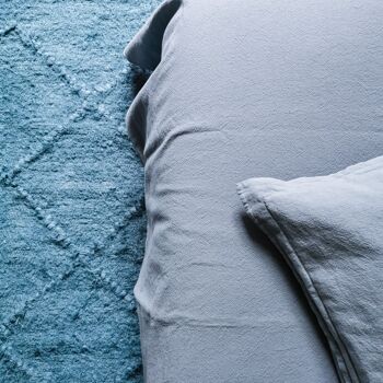 COLLECTION LINGE DE LIT SOFT LINEN - ICE BLUE - housse de couette 200 x 220 cm 2