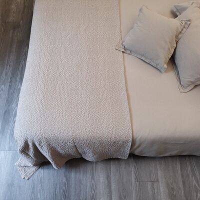 SOFT LINEN BED LINEN COLLECTION - CAMEL - pillow case 40 x 40 cm