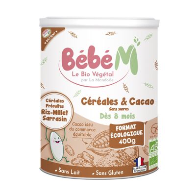 BébéM : Céréales & Cacao en poudre - 400g