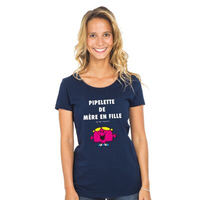 TSHIRT NAVY PIPELETTE OF MOTHER IN DAUGHTER 2