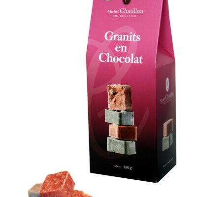 Granit Breton étui cabine  180g    spécialité Bretonne de chocolats blancs