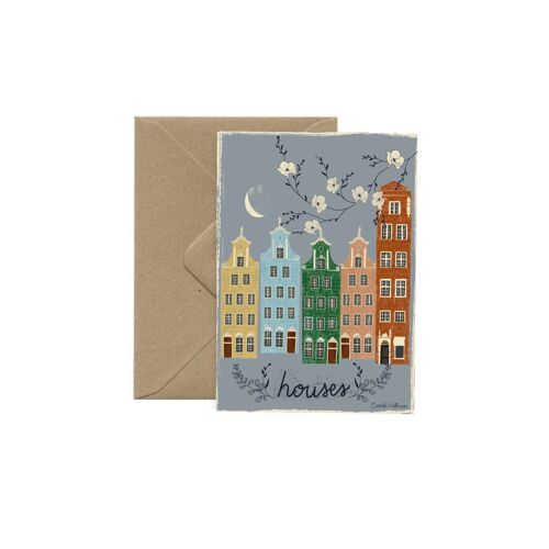 Pretty Houses A6 cards