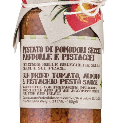 Paté di pomodori secchi, mandorle e pistacchi