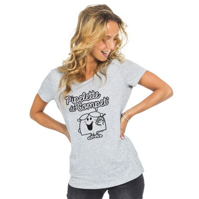 CAMISETA COMPET PIPELETTE GRIS